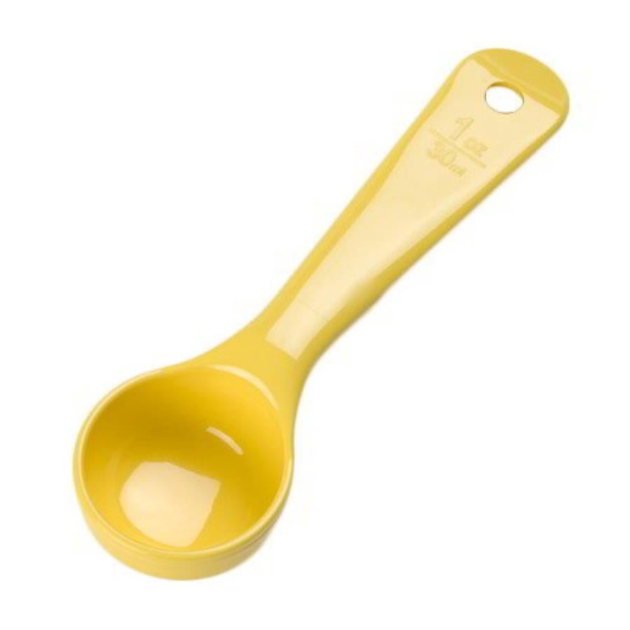 Spoon, Portion, 1 Ounce, Yellow, Polycarbonate, Short Handle,1 - 1 EACH