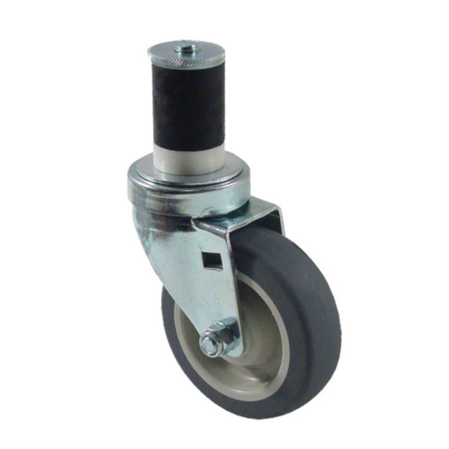 Caster, Stem Swivel, 4 Inch, with 1.625 Inch Expanding Stem, for Cart & Shelf,1 - 1 EACH