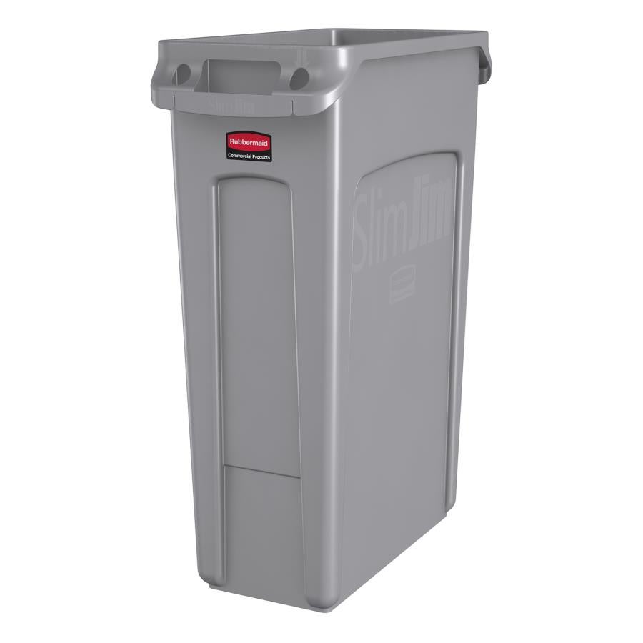 Receptacle, Trash, 23 Gallon, Gray,1 - 1 EACH