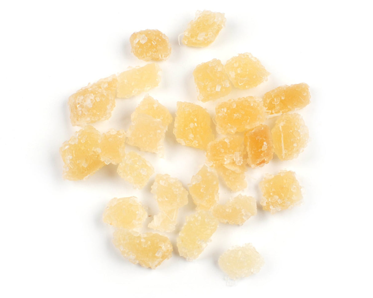 Ginger, Diced (5-7 Milimeters), Crystallized, Dried,1 - 5 POUND