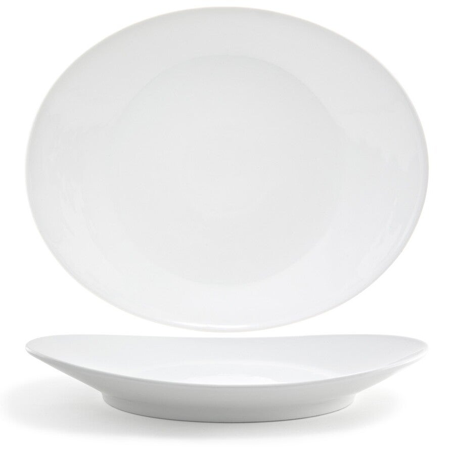 Platter, Ellipse, 15 Inch, White, Oval, 15 Linear Inch,2 - 1 EACH
