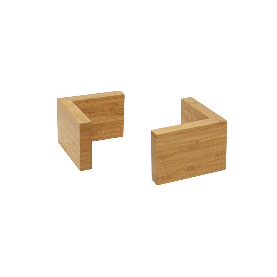 Risers, L-Shaped, Small, 4 Piece, Bamboo,2 - 1 EACH