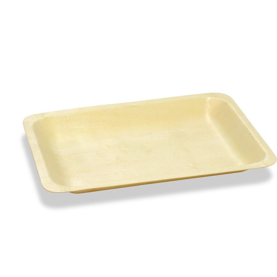 Plates, Servewise, 5.75 x 8 Inch, Natural, Poplar & Pine Wood,1 - 200 COUNT