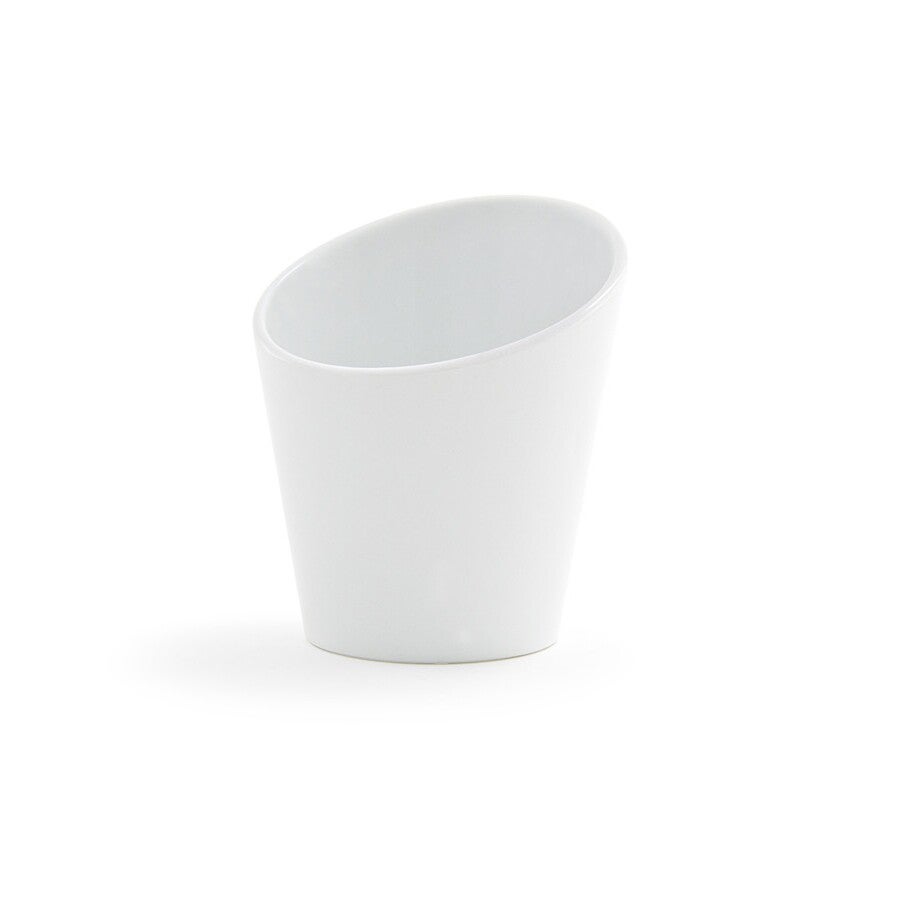 Cups, Harmony, 6 Ounce, Tall Slanted, White, Porcelain, 6 Ounce,12 - 1 EACH