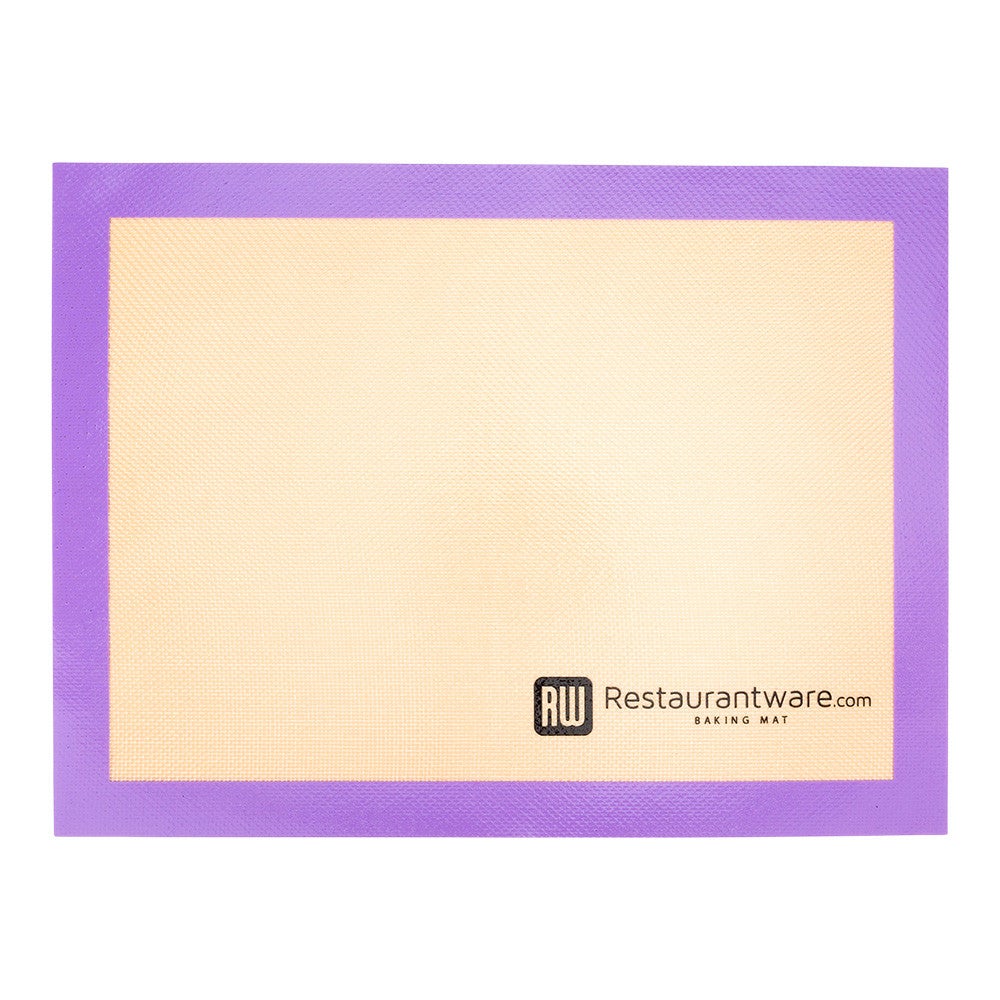 Baking Mat, Allergen Safe, 11.8 x 15.8 Inch, Half-Size, Tan & Purple, Silicone,1 - 1 EACH