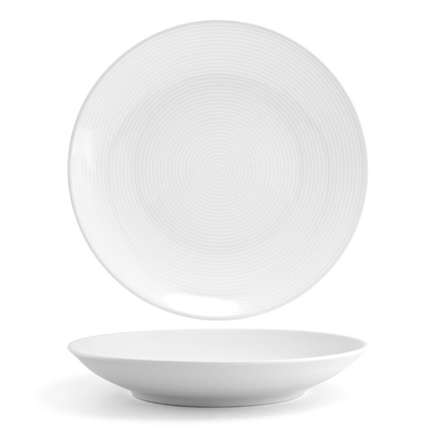 Bowls, Spiral, 58 Ounce, 11.5 Inch, White, 11.5 Linear Inch,6 - 1 EACH