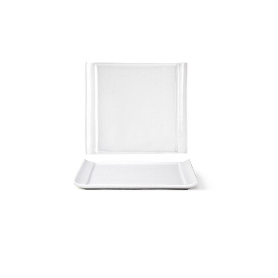 Plates, Nouvelle, 5.5 Inch, White, Square, 5.5 Linear Inch,12 - 1 EACH