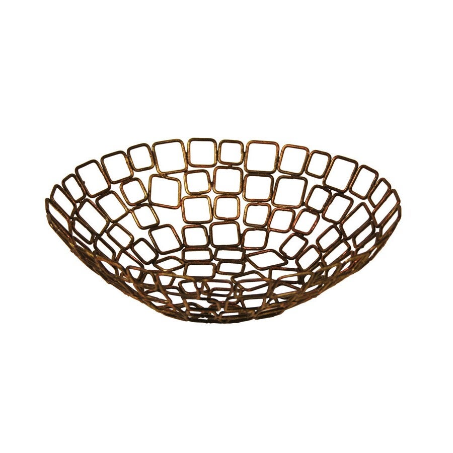 Baskets, Link, Coppered Wireware, 8 Inch, Powder Coated Steel Wire, 8 Linear Inch,6 - 1 EACH