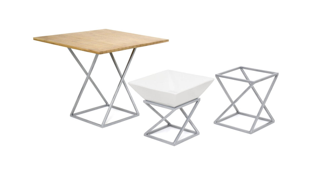 Riser Sets, Twist, 3 Piece, Stainless Steel,1 - 1 EACH