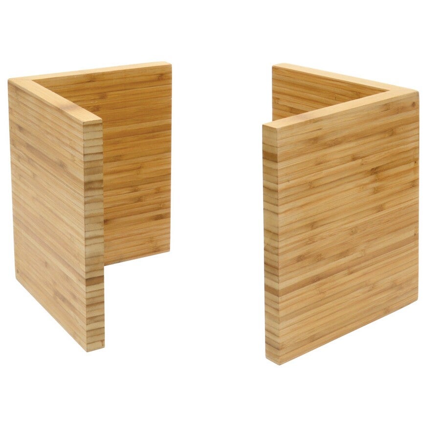 Riser Sets, Tall L Shaped, 2 Piece, Bamboo, 7.5 x 7.5 x 9 Inch,2 - 1 EACH