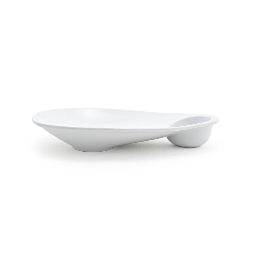 Plates, Ellipse Sampler, 12 x 9 Inch, White, Porcelain,4 - 1 EACH