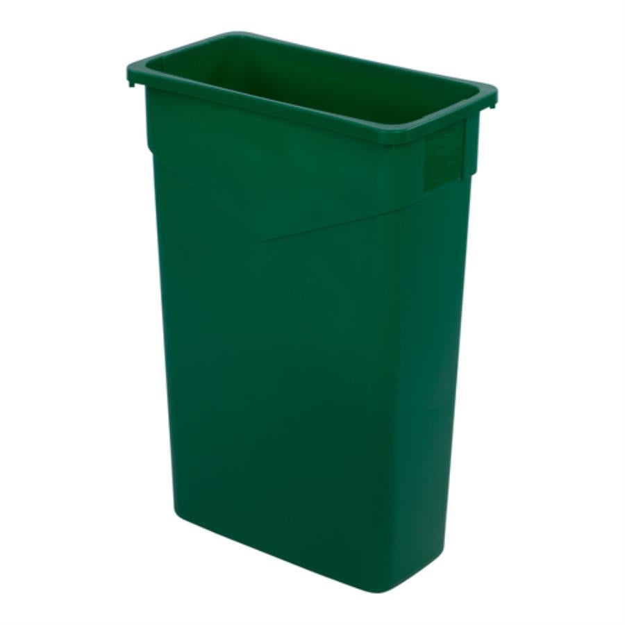 Bin, Recycle, 23 Gallon, Rectangular, Green, 20 x 11 29.88 Inch,1 - 1 EACH