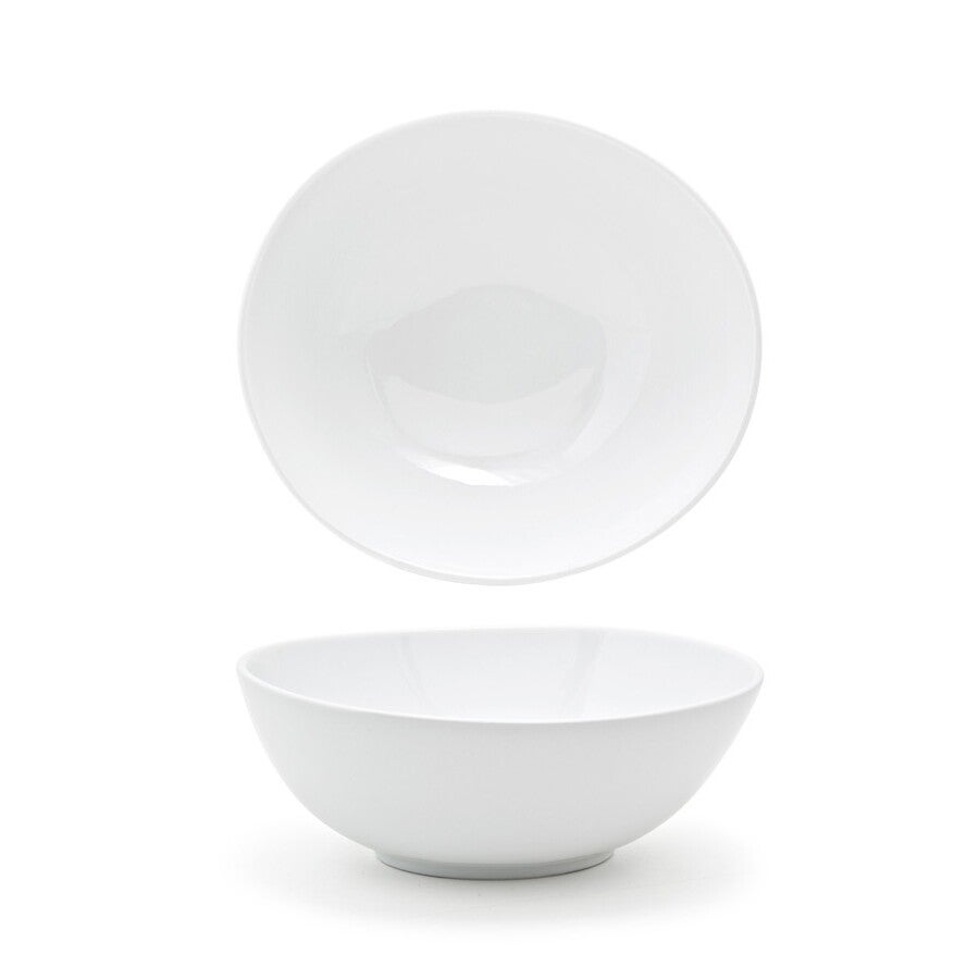 Bowls, Ellipse, 8 Inch, White, Oval, 8 Linear Inch,6 - 1 EACH