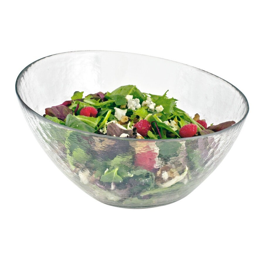 Bowls, Footed, Kaleidoscope, 10 Inch, Clear Glass, Slanted, 10 Linear Inch,4 - 1 EACH