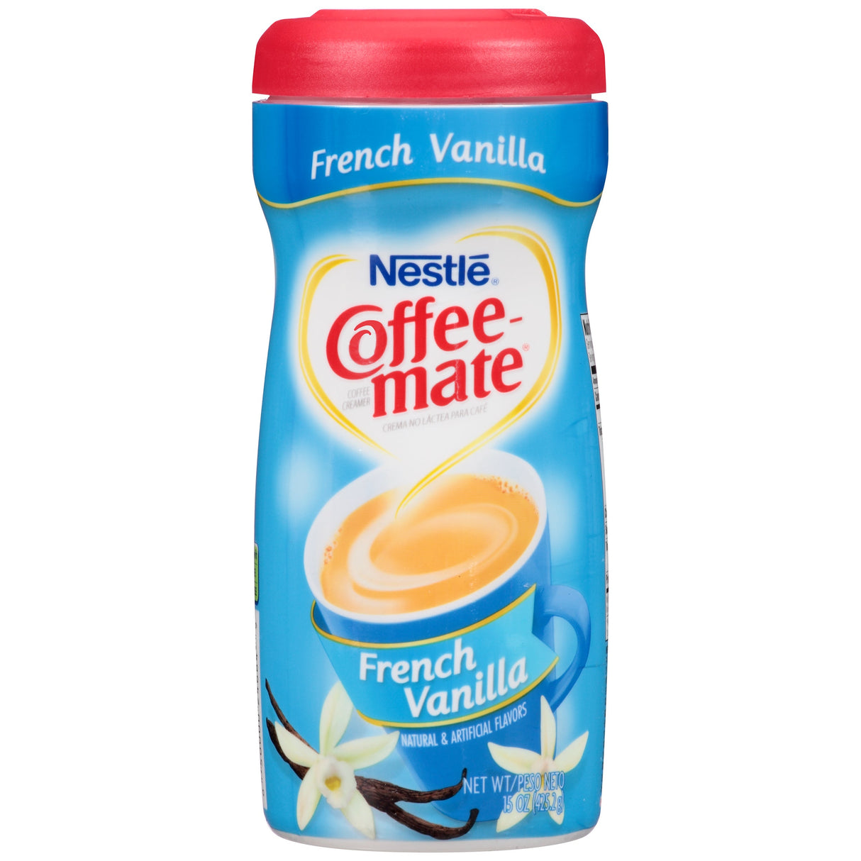 Creamer, Powdered, Coffee-Mate French Vanilla, Shelf Stable,12 - 15 OUNCE