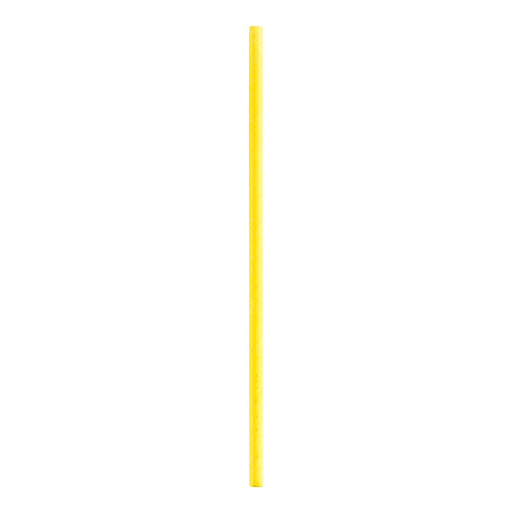 Straws, 7.8 Inch, Paper, Yellow, Biodegradable, 7.8 Linear Inch,1 - 100 COUNT