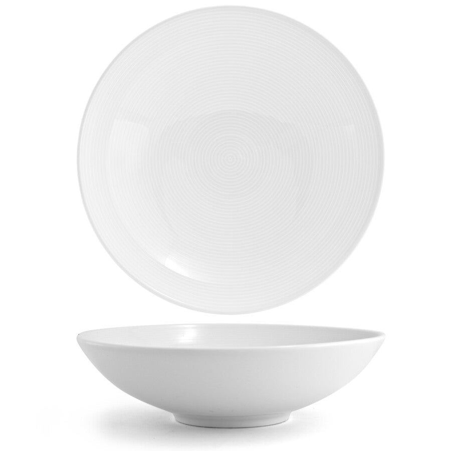 Bowls, Spiral, 11.5 Inch, Wide, White, 11.5 Linear Inch,6 - 1 EACH