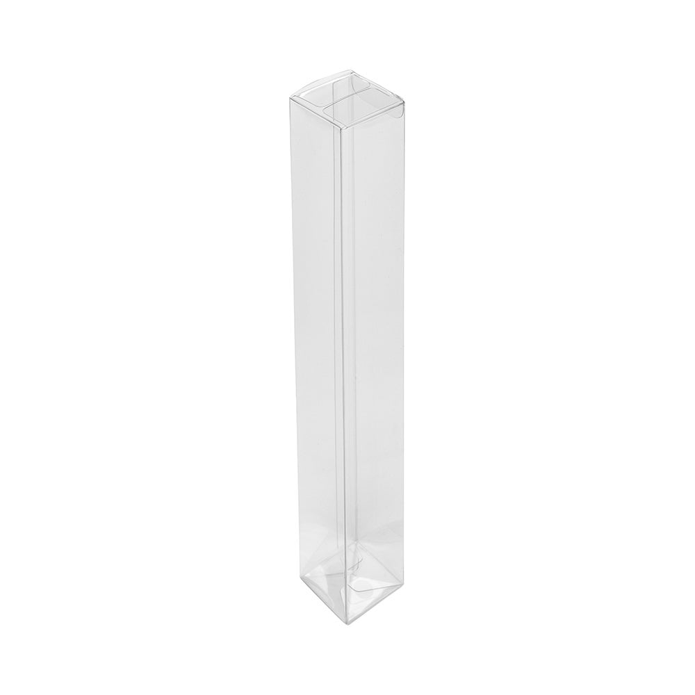 Boxes, Favor, Sweet Vision 1.5 x 1.5 x 12 Inch, Plastic, Clear, with Pop & Lock Bottom,1 - 100 COUNT