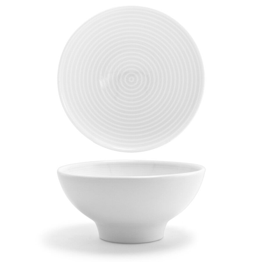 Bowls, Footed, Spiral, 11 Ounce, 5 Inch, White, 5 Linear Inch,12 - 1 EACH