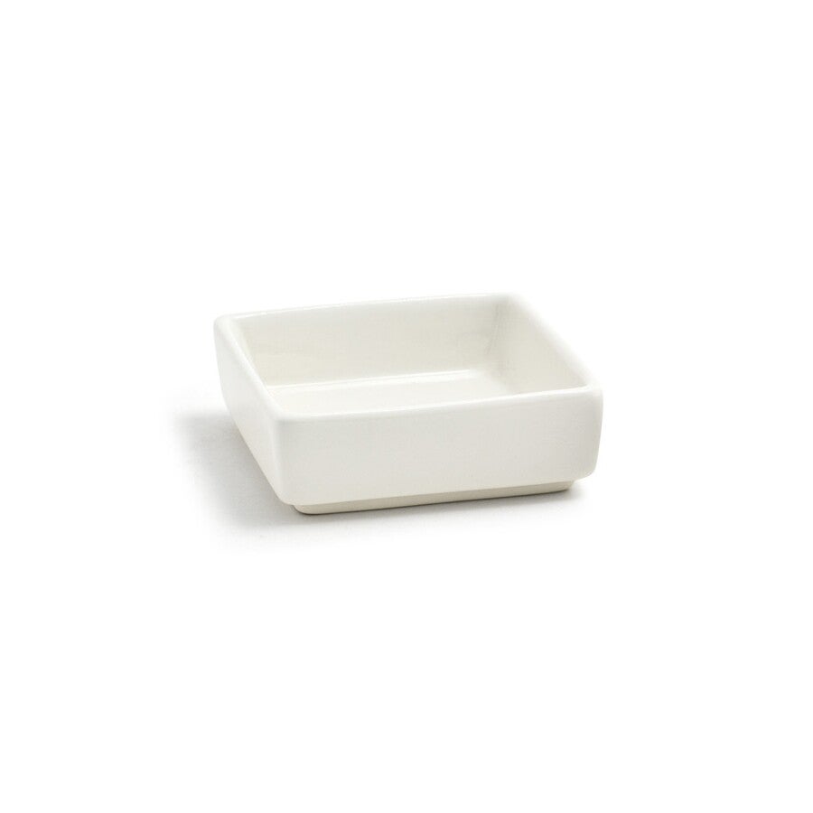 Ramekins, 2.5 Inch, Square, Eurowhite, Porcelain, 2.5 Linear Inch,24 - 1 EACH