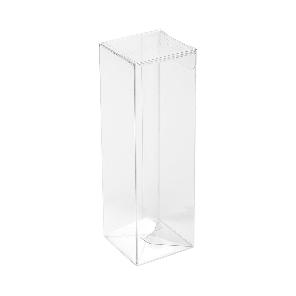 Boxes, Favor, Sweet Vision 1.6 x 1.6 x 5 Inch, Plastic, Clear, with Pop & Lock Bottom,1 - 100 COUNT
