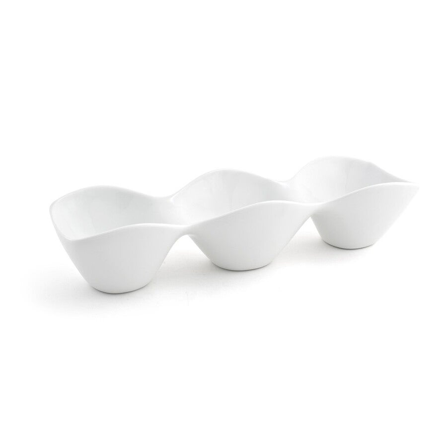 Pod Server, 2.5 x 4 x 12 Inch, White, Porcelain, 12 Linear Inch,6 - 1 EACH