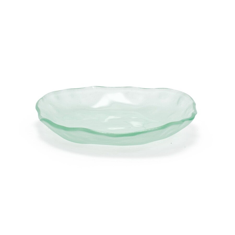 Bowls, Organic Arctic, 8.5 Inch, Frosted Clear Glass, 8.5 Linear Inch,6 - 1 EACH