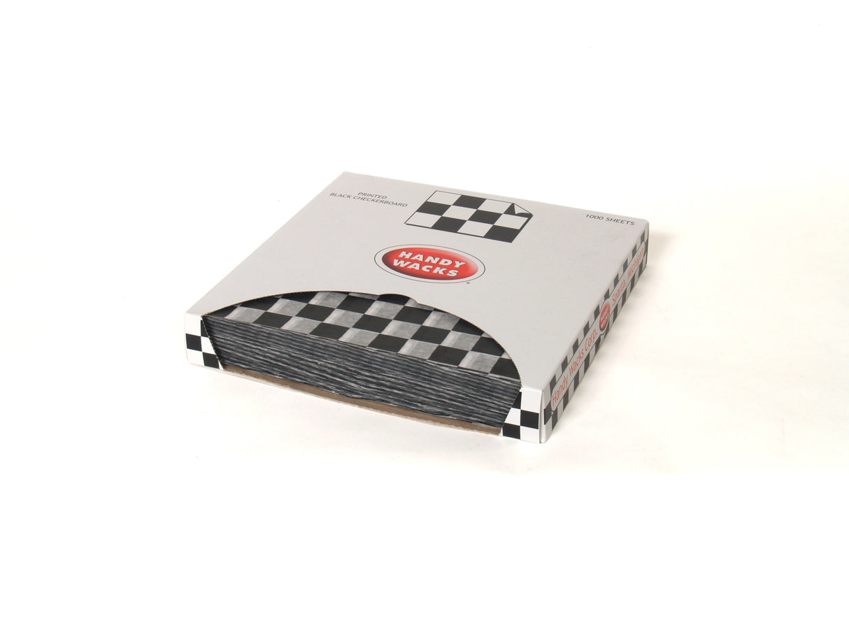 Wraps, Deli, 12 x 12 Inch, Black Checker,6 - 1000 COUNT