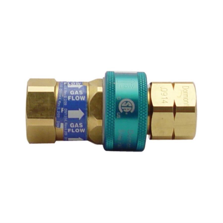 Gas Hose Fitting, Quick Disconnect, .5 Inch, Brass/Carbon Steel/Aluminum,1 - 1 EACH