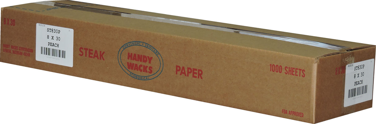 Papers, Steak, 9 x 30 Inch, Peach,1 - 1000 COUNT