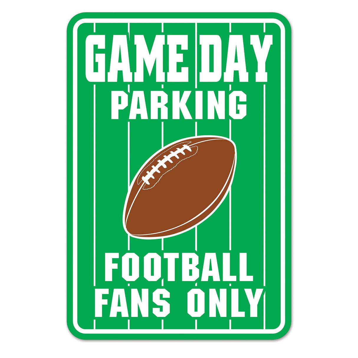 Signs, Game Day Football, 17.5 x 12 Inch,1 - 24 EACH