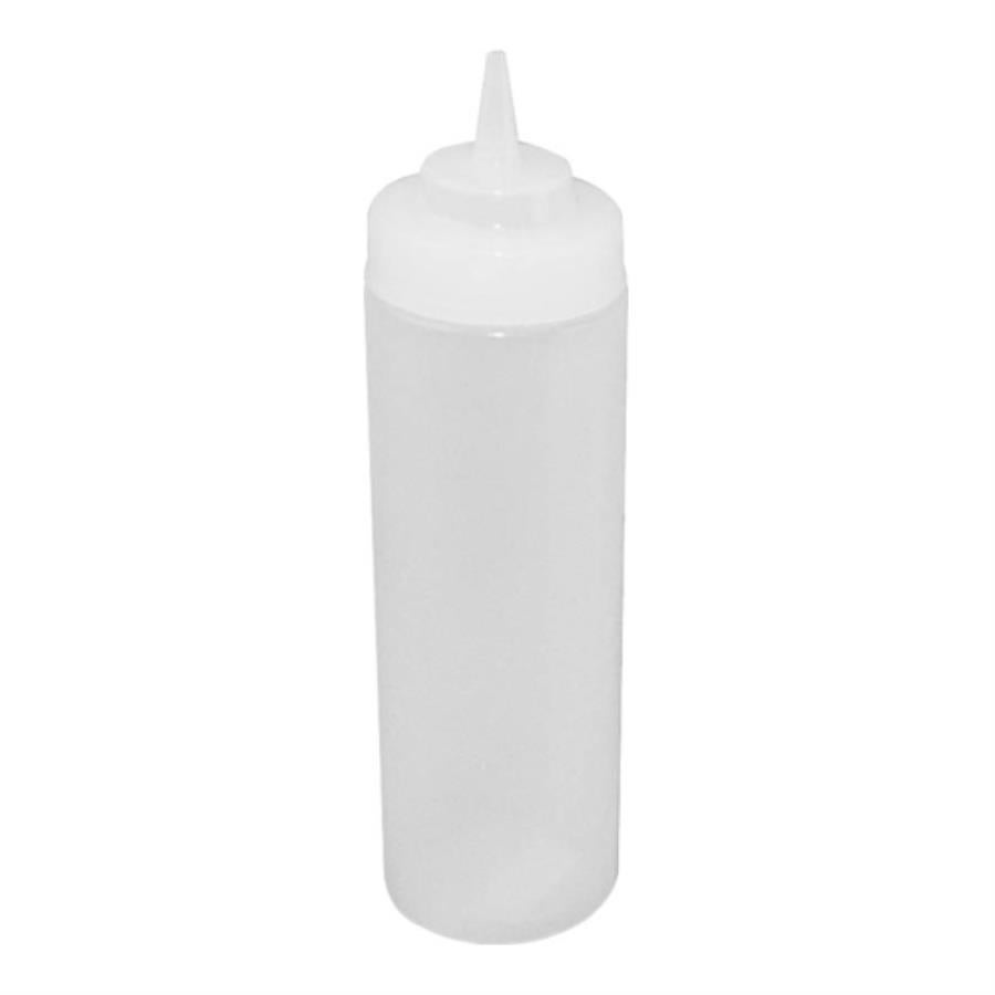 Bottles, Squeeze, 12 Ounce, Wide-Mouth, Clear, Plastic,6 - 1 EACH