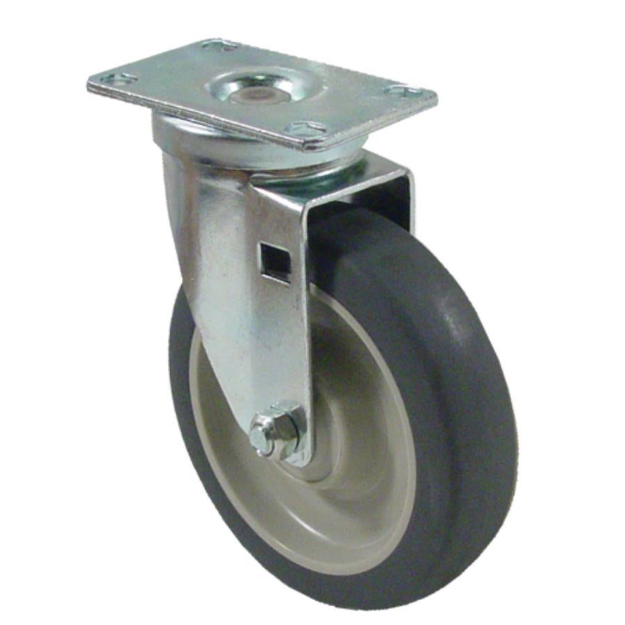 Caster, Swivel Plate, 5 Inch, for Cart & Shelf,1 - 1 EACH