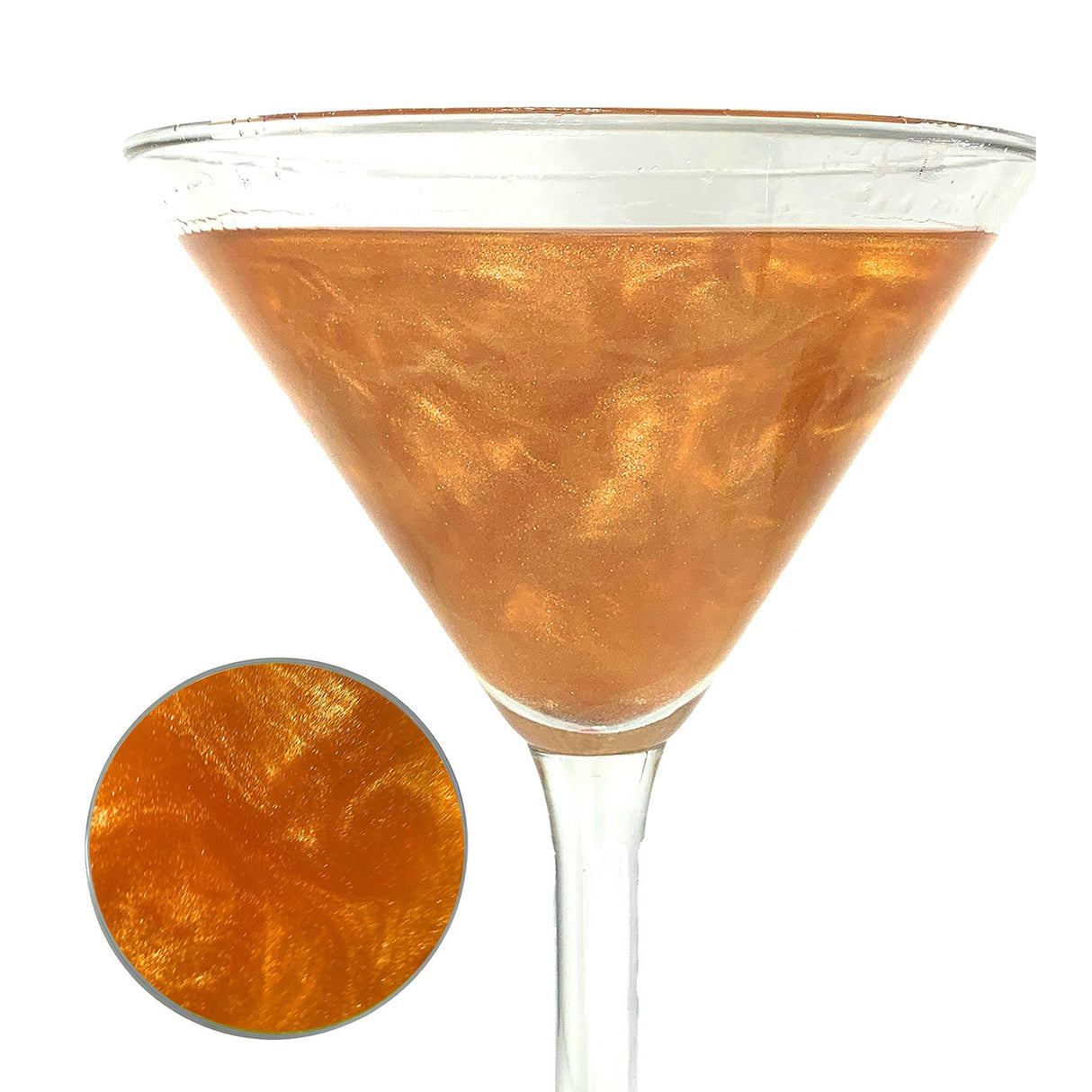 Glitter, Cocktail, All-Natural, Orange,12 - 5 Gram Avg