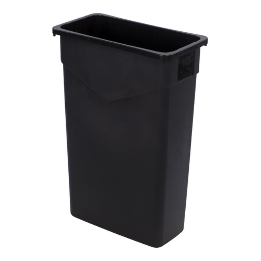 Receptacle, Trash, 23 Gallon, Rectangular, Black, 11 x 20 x 30 Inch,1 - 1 EACH