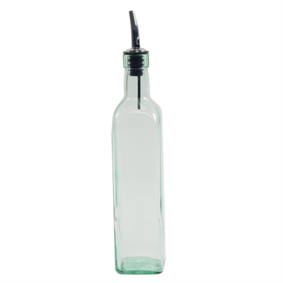 Bottle, Olive Oil, 16 Ounce, Glass, with Stainless Steel Pourer,1 - 1 EACH