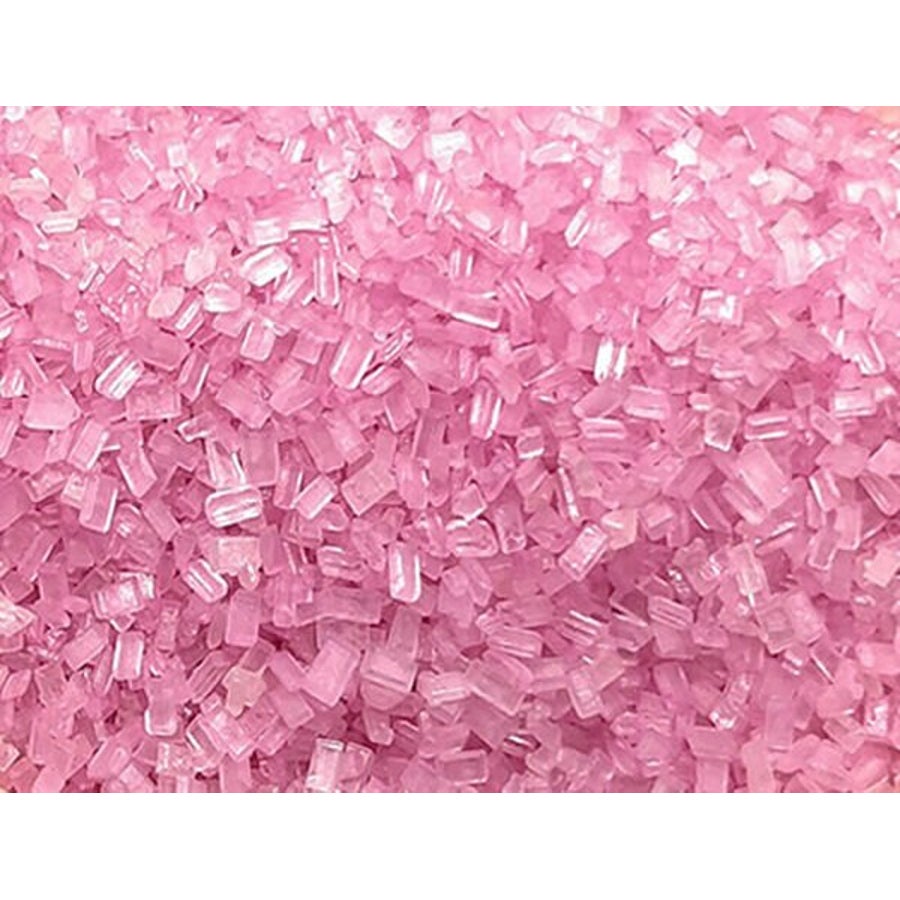 Sugar, Decorating, Large Crystal, Pink Shine,6 - 1 POUND