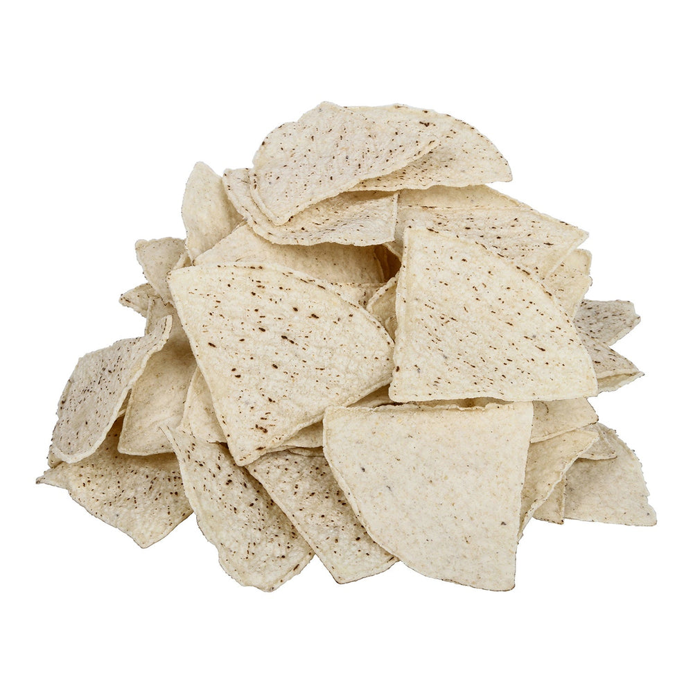 Chips, Tortilla, Unfried, White, 4-Cut, Shelf-Stable, Bulk,1 - 20 POUND