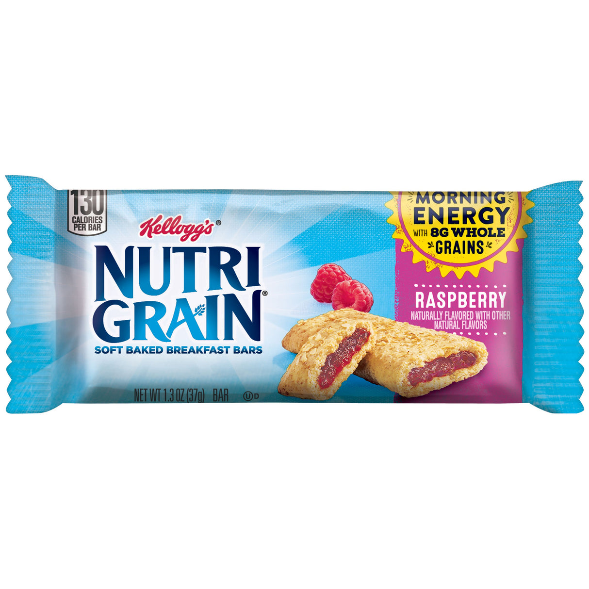 Bars, Cereal, Nutri-Grain, Raspberry, 1.3 Ounce,3 - 16 COUNT