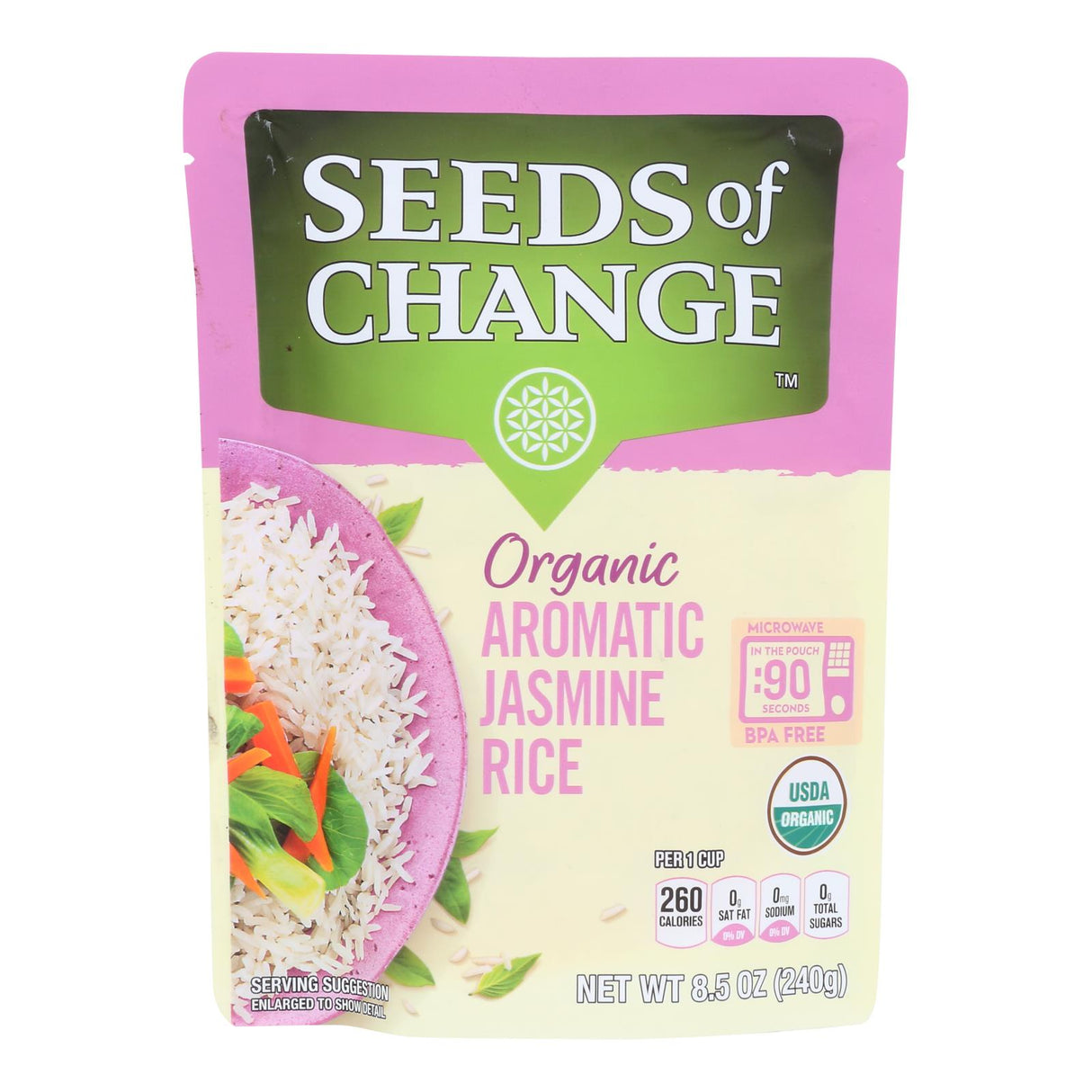 Rice, Jasmine, Ready-to-Eat, Shelf-Stable,12 - 8.5 OUNCE