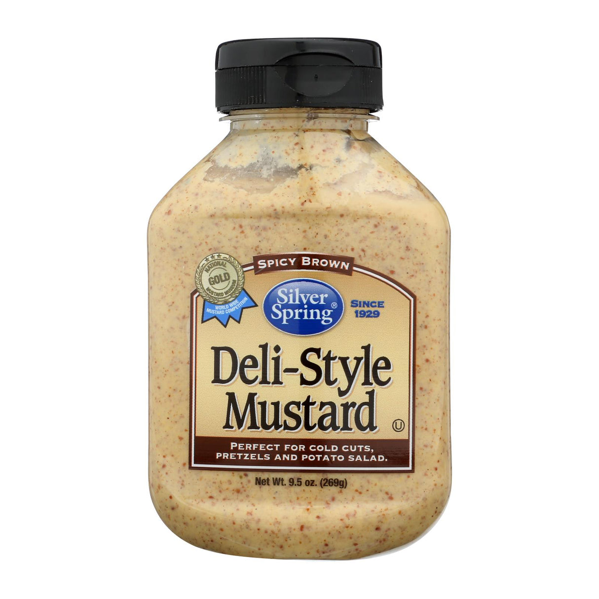 Mustard, Spicy, Deli Style, Brown, Squeeze Bottle,9 - 9.5 OUNCE