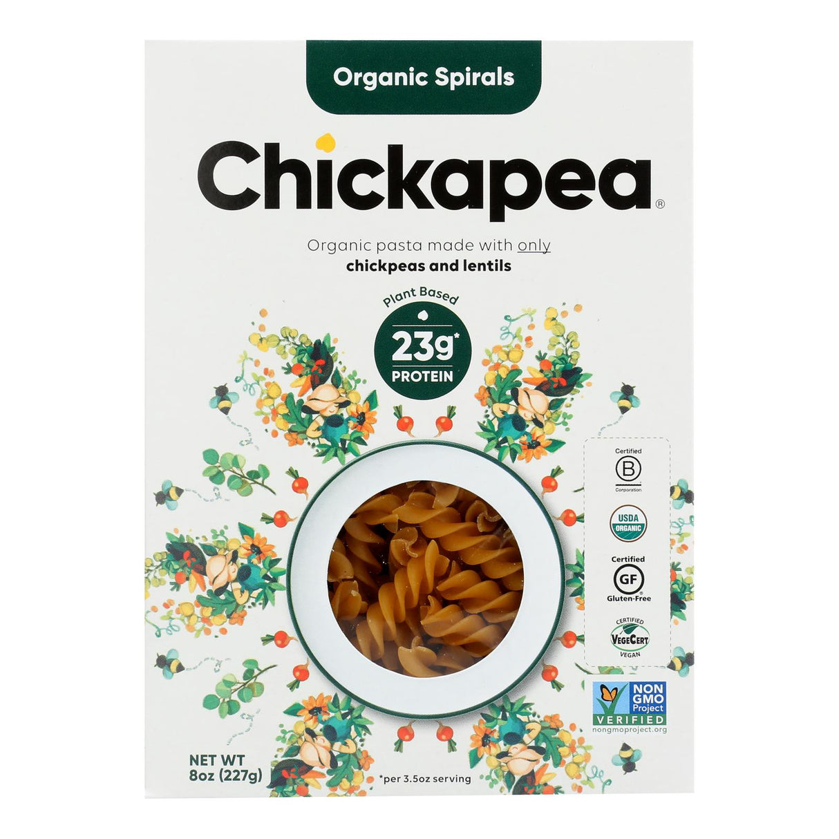 Pasta, Spirals, Chickpea & Lentil,6 - 8 OUNCE