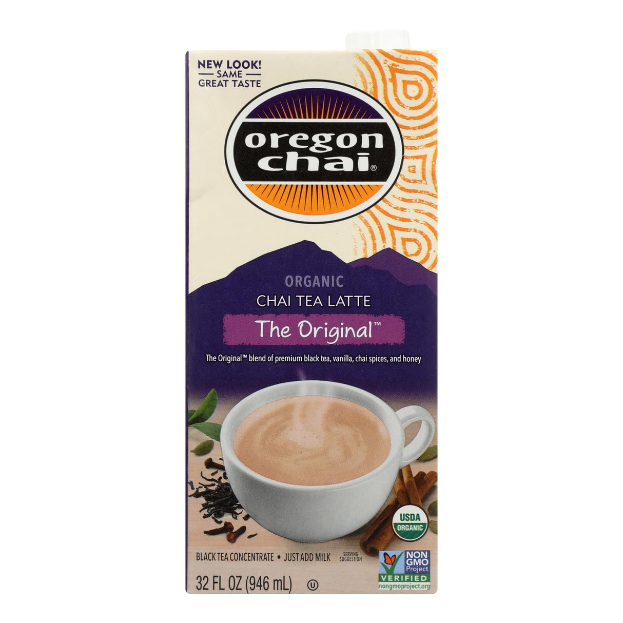 Tea Concentrate, Chai Latte Black,6 - 32 FLUID