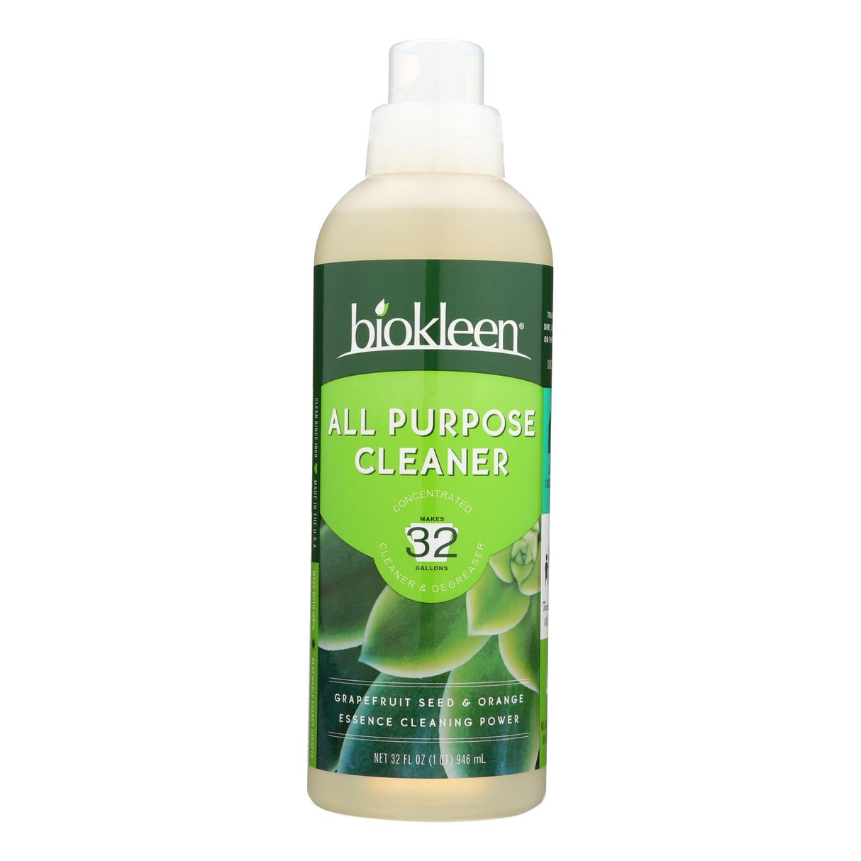 Cleaner & Degreaser, All-Purpose, Concentrated, Liquid, with Grapefruit Seed & Orange Essence,6 - 32 FLUID