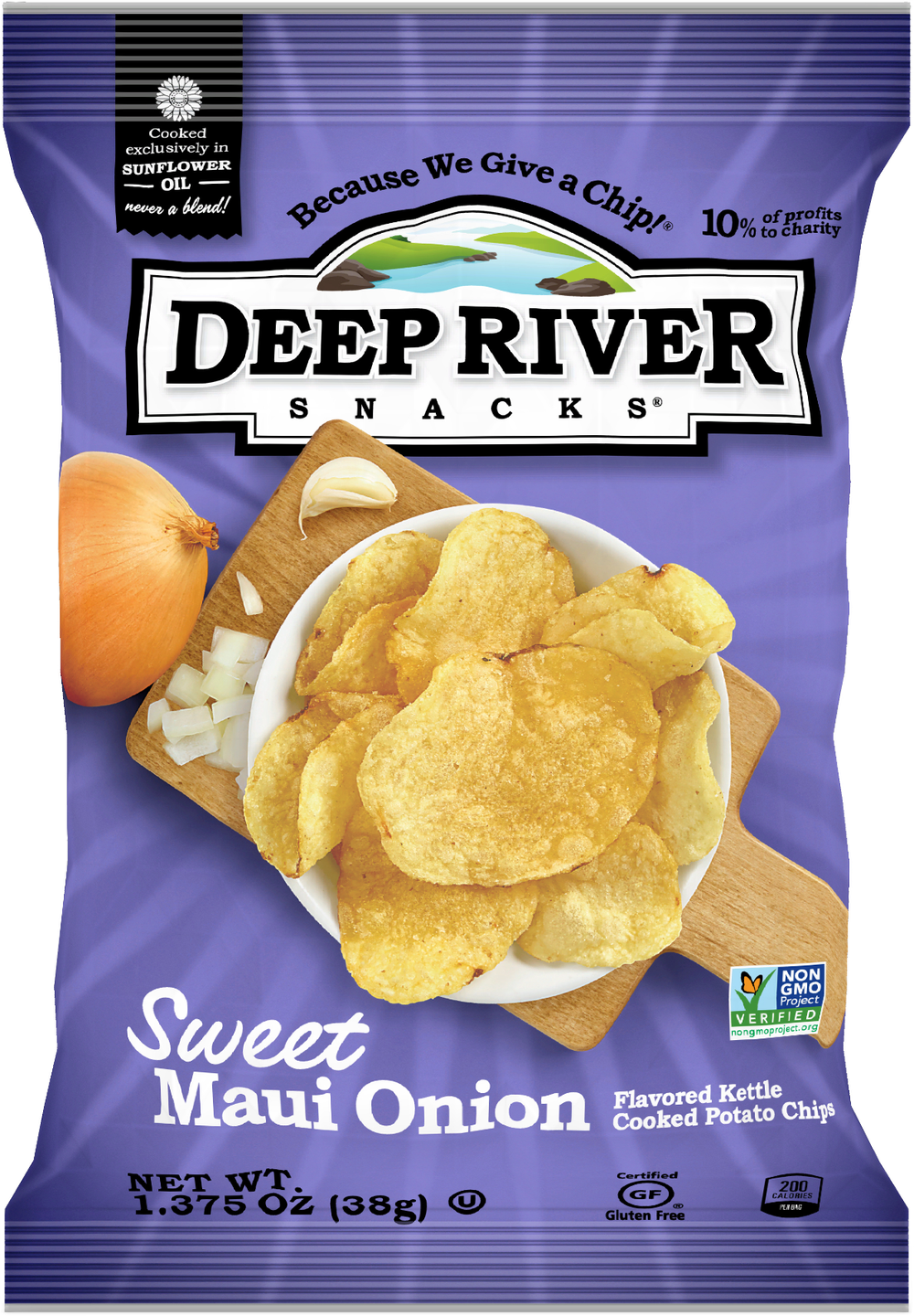 Chips, Potato, Kettle, Sweet Maui Onion, Single-Serve,48 - 1.38 OUNCE
