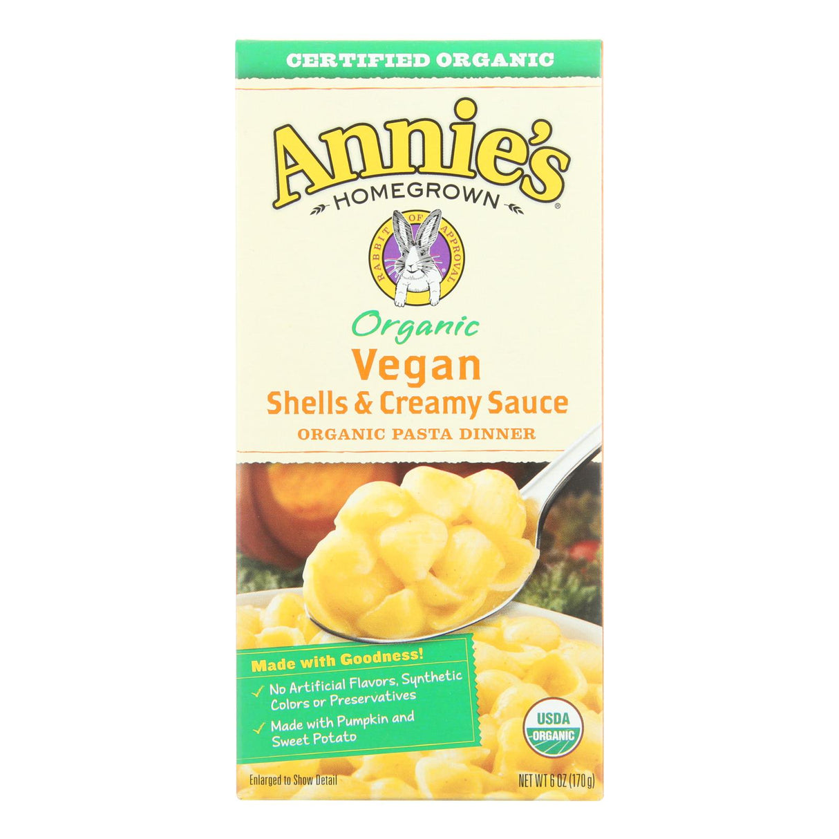 Entree, Macaroni & Cheese, Shells, Dry, with Creamy Sauce,12 - 6 OUNCE