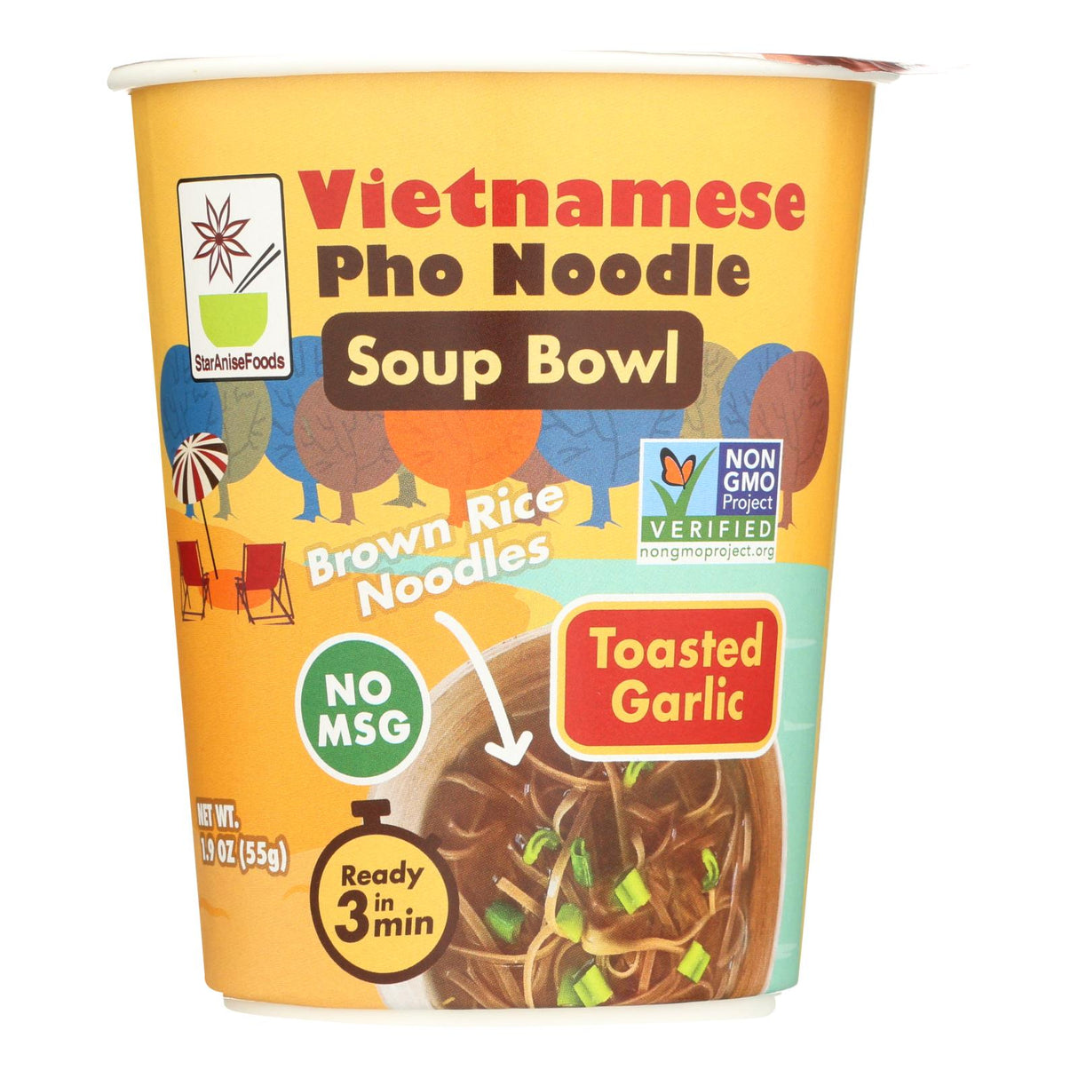 Soup, Pho Noodle Garlic,6 - 1.9 OUNCE