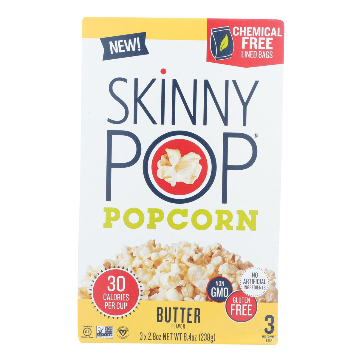 Popcorn, Microwave, Butter, 2.8 Ounce,12 - 3 COUNT