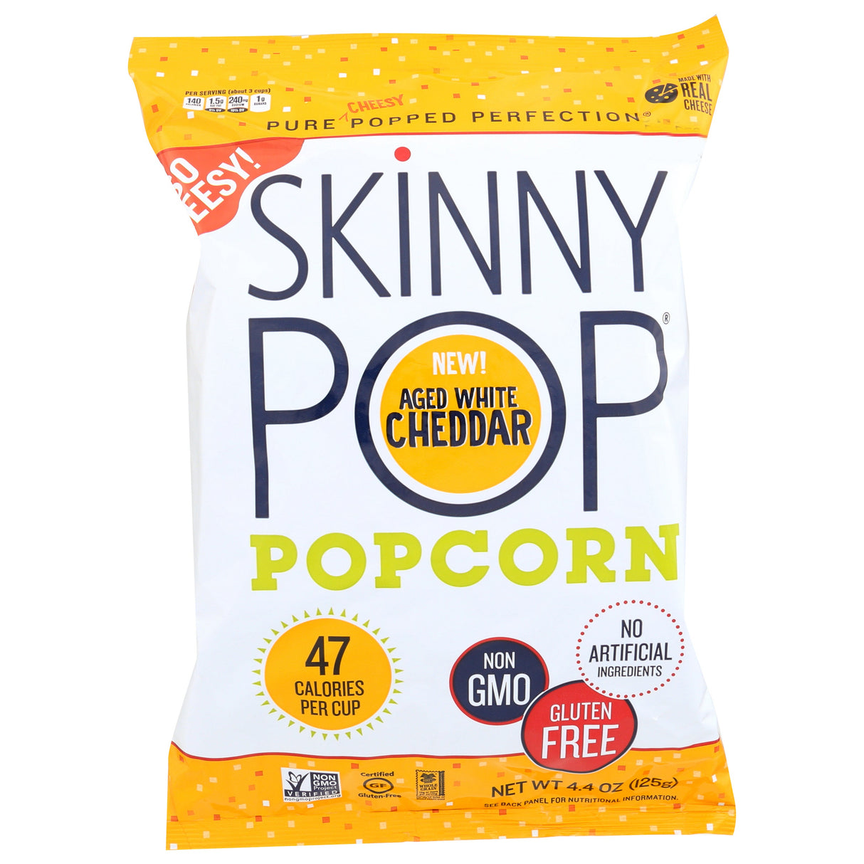 Popcorn, Aged White Cheddar,12 - 4.4 OUNCE