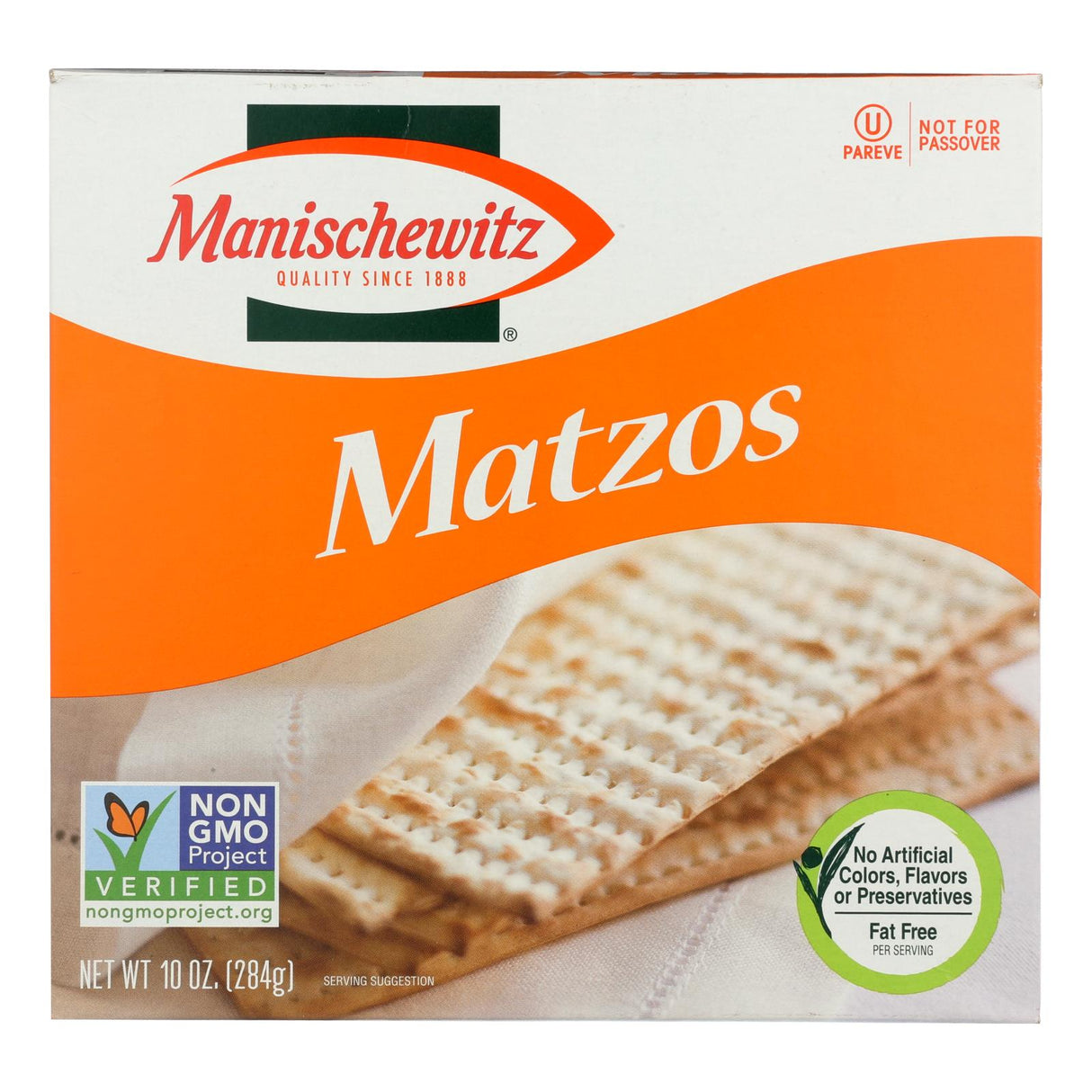 Crackers, Matzo, No Salt,12 - 10 OUNCE